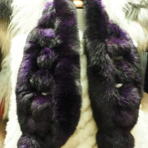 Regal Purple  - A Stunning PullThrough - Rabbit Fur Scarf - Wear a Multitude of Ways