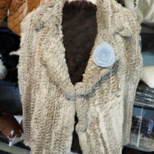 A Lovely Soft Natural Grey Vest - Size 16 to 18 -