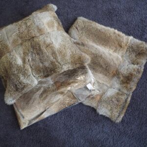 Natural Brown 45cm Square Lapin Cushion Covers - Just Beautiful