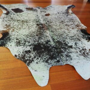 A Truly Beautiful Balanced Tri Coloured Salt & Pepper Premium Cowhide Rug