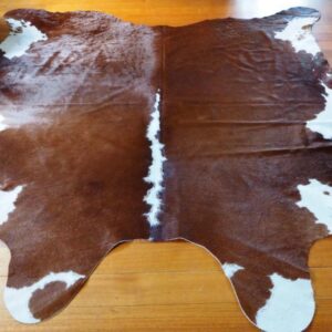 A Big & Beautiful Traditional Hereford Cowhide Rug