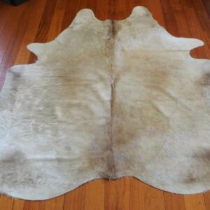 A Soft Winter Coat - A Wonderful Blonde D' Aquitaine Premium Quality Cowhide Rug
