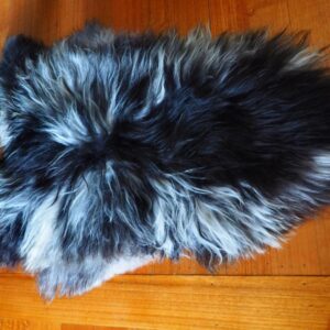 A Beautiful Natural Grey Toned Long Wool Icelandic Sheepskin Throw / Rug