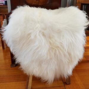 Wonderful White Long Wool Icelandic Sheepskin Rug/ Throw