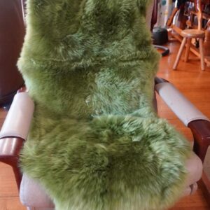 Gorgeous Fern Green   XL Double Skin Australian Sheepskin Rug