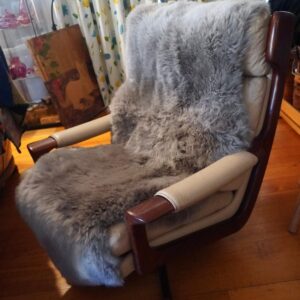 Beautiful Soft Grey XL Double Length Australian Sheepskin Rug