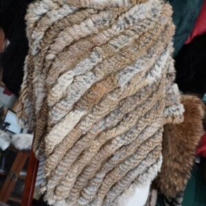 Natural Brown - Naturally Warm - A Gorgeous Rabbit Fur Poncho