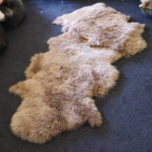 Stunning Antique Rose Pink Double Skin Australian Sheepskin Rug