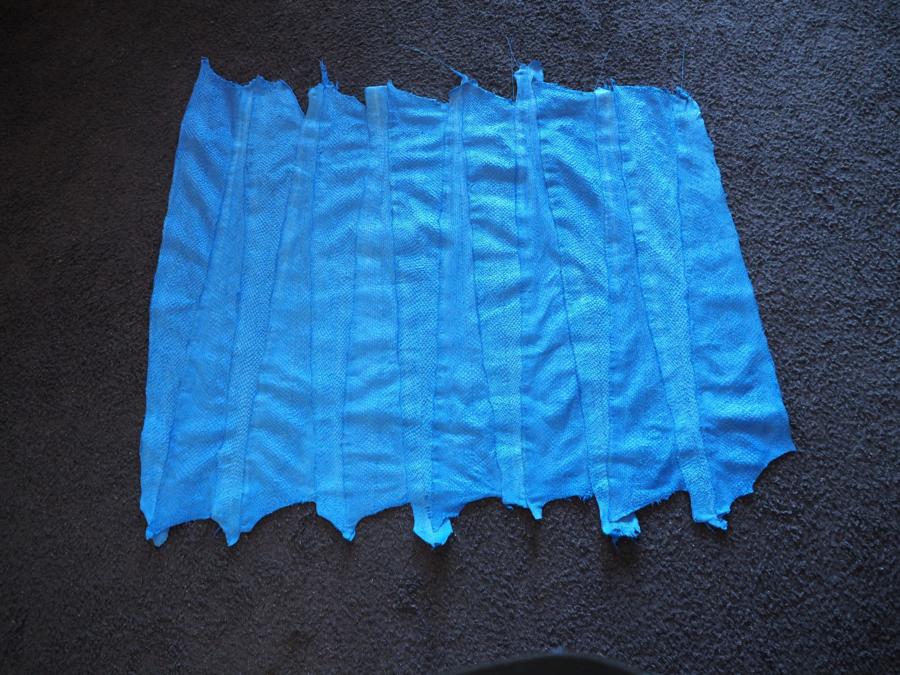 Machine Washable Fish Leather - A World First - A Large Panel of beautiful  Blue - 100cm x 80cm - Soft Flexible & Durable - A Design Dream