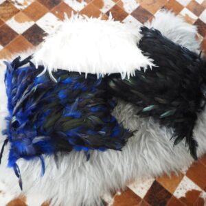Ostrich Feather Cushion Cover - Add colour texture & a bit of fun to your living space -