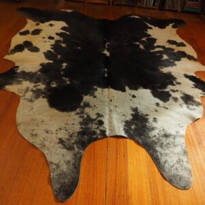 Beautiful Markings - A lovely Black & White Salt and Pepper Hide that has Soft Grey Tones - A Beautiful Addition to your Decor