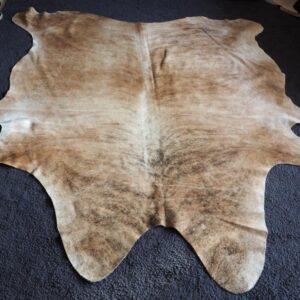 Shades of Light & Tan with Beautiful Exotic Markings - A Wonderful Cowhide Rug