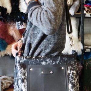 A Beautiful  HandMade Multi Way Shoulder Bag /Tote - Beautifully Crafted & Totally Unique Leather and Cowhide -