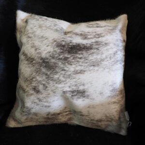 A Wonderful Grey Wave over a light Cream base - a gorgeous Cowhide Cushion Cover