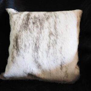A Beautiful Cowhide Cushion Cover with a gorgeous grey exotic wave - Natural Style