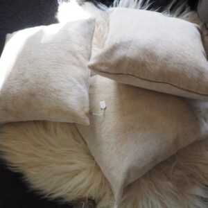 A Trio of Beautiful Soft Jersey Cowhide Cushions - A Timeless Addition to Your Home - Available Separately