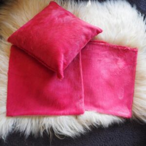 A Gorgeous Hot Pink Cowhide Cushion Cover - Available on its own or as a Trio