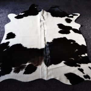 Lovely Markings - A Beautiful  Classic Black and White Cowhide Rug