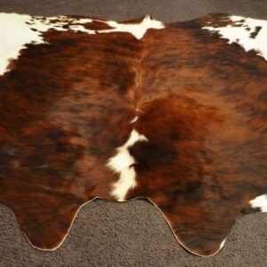 A Truly Beautiful Brindled Tri Coloured Cowhide Rug