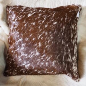 Brown and White Salt & Pepper - A Beautiful Cowhide Cushion Cover to brighten your living space