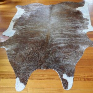 An Amazing and Unusual Brown and Ginger Toned Cowhide Rug