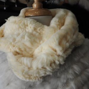 Beautiful Buttermilk. - A Thick, Soft & Luxurious Rex Rabbit Infinity Scarf/Cowl