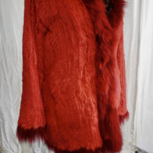 A Gorgeous Statement Piece - A Wonderful Red Fur Jacket