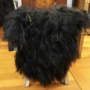 Long Wool - A Natural Wonder - A Beautiful Black Icelandic Sheepskin Throw Rug