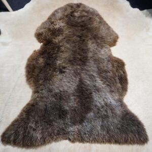 Warm Shades of Brown - A Beautiful Rare Breed European Sheepskin Rug