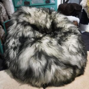 Stunning Comfort - A Wonderful Dark Tipped Long Wool Icelandic Sheepskin BeanBag - You have to try it to believe it!!!