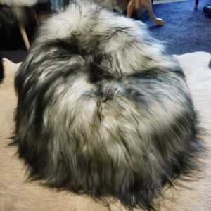 A Beautiful Dark Tipped Long Wool Icelandic Sheepskin Childs/Infants BeanBag - From The Wilds To You !!