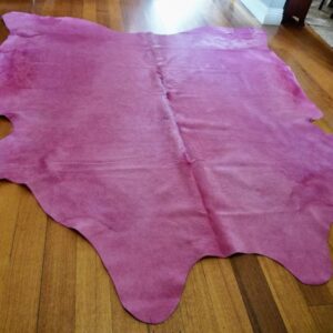 Perfectly Pink - A Wonderful Upholster Quality Pink Cowhide Rug