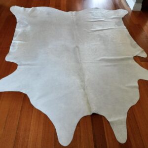 A Wonderful White Upholstery Quality Cowhide Rug - As Perfect as Nature Gets