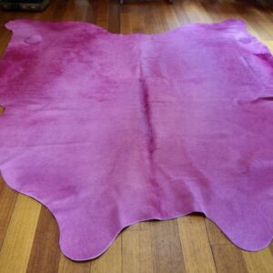 A Big and Beautiful Perfectly Pink Cowhide Rug