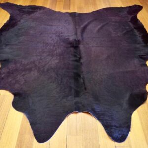 A Wonderful Sheen A Beautiful Deep Purple Coat - An Amazing Cowhide Rug