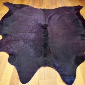 A Stunning Deep Purple - A Wonderous Sheen - A Gorgeous Coat - A Soft& Beautiful Cowhide Rug