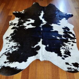 A Stunning Zig Zag Centre Blaze - A Beautiful Basically Black and White Cowhide This