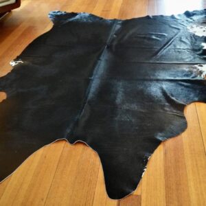 So Dark I Thought it was Black - A Stunning Cafe Noir Cowhide Rug