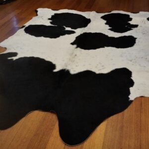 Traditional Country Style - A Beautiful Heavy Winter Coat - A Perfect Holstein Friesian Cowhide Rug