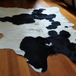 One Of My Favourite Ever Hides - So thick and Soft With a Wonderful Wavy Coat - A Gorgeous Black & White Cowhide Rug