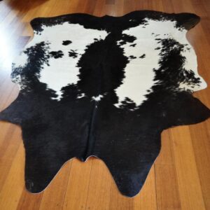 A wonderful Winter Coat - Totally Beautiful Markings - A Gorgeous Apartment Sized Cowhide Rug
