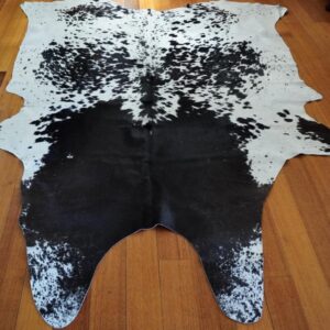 A Stunning Hide - Striking Symmetrical Markings in Jet Black over Pure White - A Definite Statement Piece