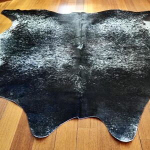 A Perfect Peppering - A Premium Hand Selected Black & White Salt & Pepper Cowhide Rug