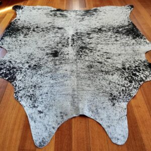 As If Hand Painted by the Artist Mother Nature Herself - A Truly Beautiful Hand Selected Salt & Pepper Cowhide Rug