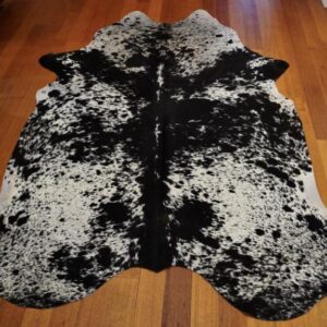 Big and Bold In Black and White - An Amazing Speckle Park Cowhide Rug