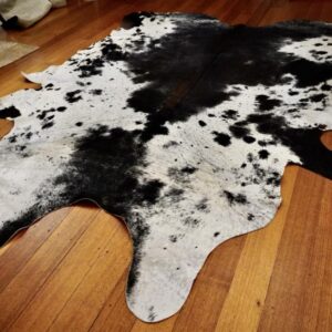 Huge and Beautiful - One of the longest hides ever - A Definite Character Cowhide Rug