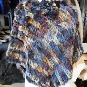 Soft muted tones - A Beautiful Rabbit Fur Poncho