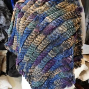 A Beautiful Soft Lightweight & Warm Rabbit Fur Poncho