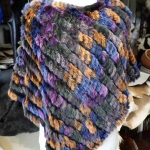 Warm Tones - A Beautiful Rabbit Fur Poncho