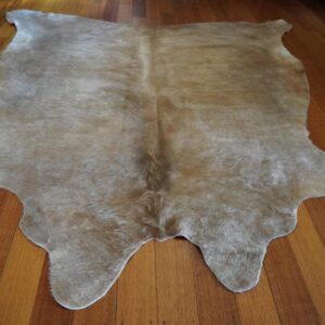 A Ginger Wave over a Golden Winter Coat - A Stunning Premium Cowhide Rug